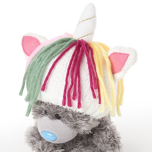 Мишка Динки в шапке единорога (M9 My Dinky Bear Unicorn Hat)