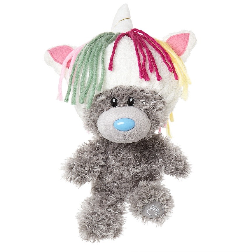 Мишка Динки в шапке единорога (M9 My Dinky Bear Unicorn Hat)