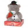 Мишка MetoYou (Тедди) на подставке снеговик с морковкой (M7 Snowman)
